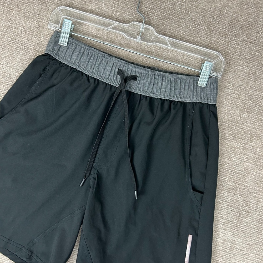 Balance Collection Athletic Shorts Mens Small Black Running Drawstring Mid Rise